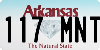 AR license plate 117MNT