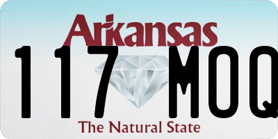 AR license plate 117MOQ