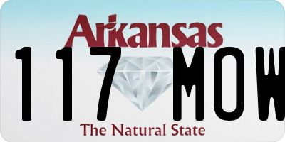 AR license plate 117MOW