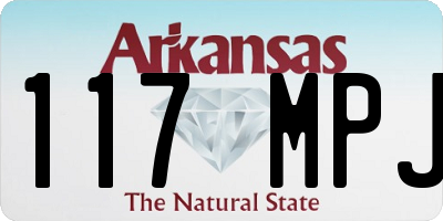 AR license plate 117MPJ