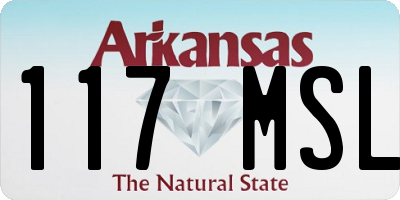 AR license plate 117MSL