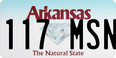 AR license plate 117MSN
