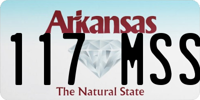 AR license plate 117MSS