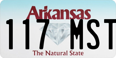 AR license plate 117MST
