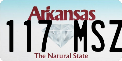 AR license plate 117MSZ