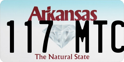 AR license plate 117MTC
