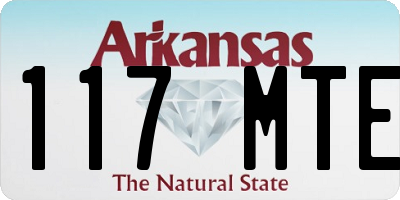 AR license plate 117MTE