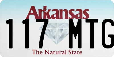 AR license plate 117MTG
