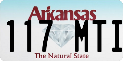 AR license plate 117MTI
