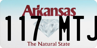 AR license plate 117MTJ