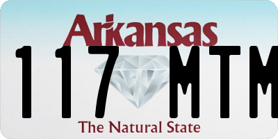 AR license plate 117MTM