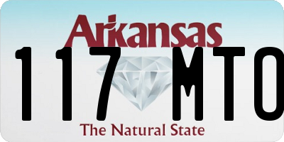 AR license plate 117MTO