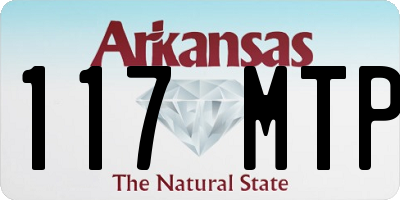 AR license plate 117MTP