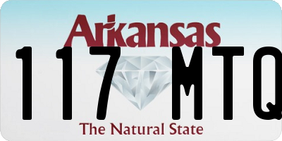 AR license plate 117MTQ