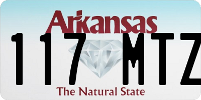 AR license plate 117MTZ