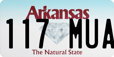AR license plate 117MUA