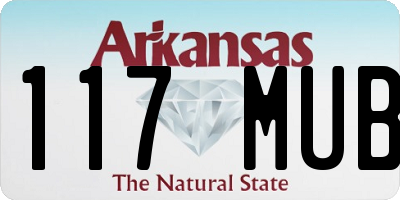 AR license plate 117MUB
