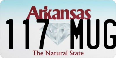 AR license plate 117MUG
