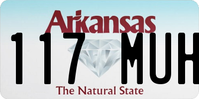 AR license plate 117MUH