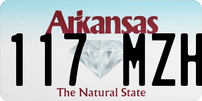 AR license plate 117MZH