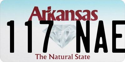 AR license plate 117NAE