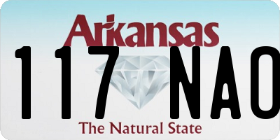 AR license plate 117NAO