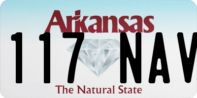 AR license plate 117NAV