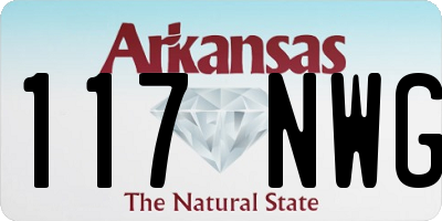 AR license plate 117NWG