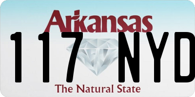 AR license plate 117NYD