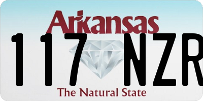 AR license plate 117NZR