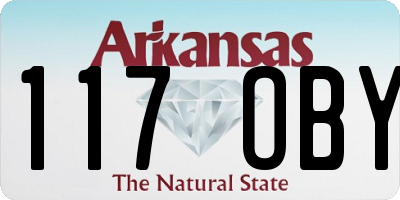 AR license plate 117OBY