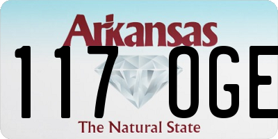 AR license plate 117OGE