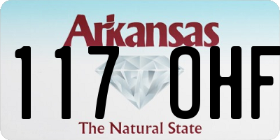 AR license plate 117OHF