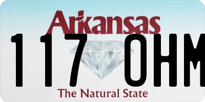 AR license plate 117OHM