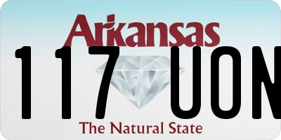 AR license plate 117UON