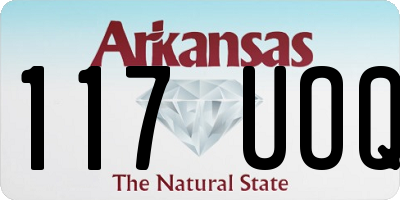 AR license plate 117UOQ
