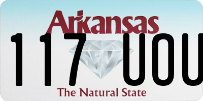 AR license plate 117UOU