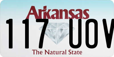 AR license plate 117UOV