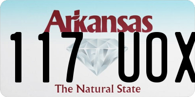 AR license plate 117UOX