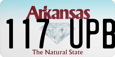 AR license plate 117UPB
