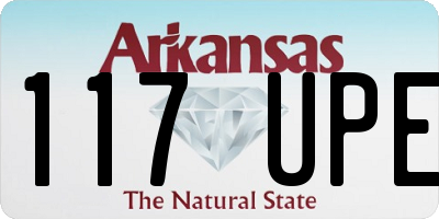AR license plate 117UPE