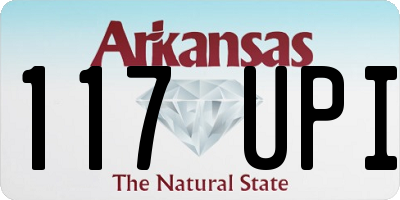 AR license plate 117UPI
