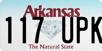 AR license plate 117UPK