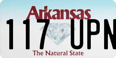 AR license plate 117UPN