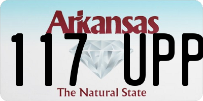 AR license plate 117UPP