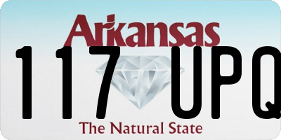 AR license plate 117UPQ