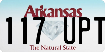 AR license plate 117UPT