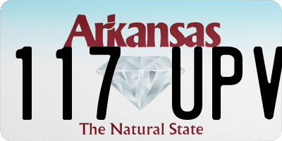 AR license plate 117UPV