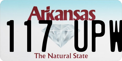 AR license plate 117UPW