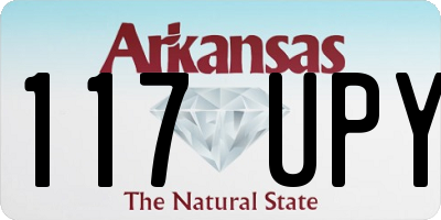 AR license plate 117UPY